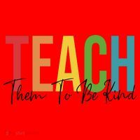 Teach Them All To Be Kind Kindness Matters Teacher Santa Hat thumb 1