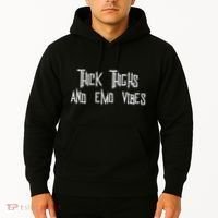 Thick Thighs And Emo Vibes Alternative Emo Music Alt Goth Hoodie thumb 2