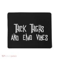 Thick Thighs And Emo Vibes Alternative Emo Music Alt Goth Mousepad thumb 0