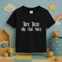 Thick Thighs And Emo Vibes Alternative Emo Music Alt Goth Toddler T-Shirt thumb 3