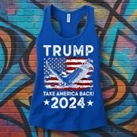Donald Trump 2024 Take America Back USA United States Women's Tank Top thumb 3