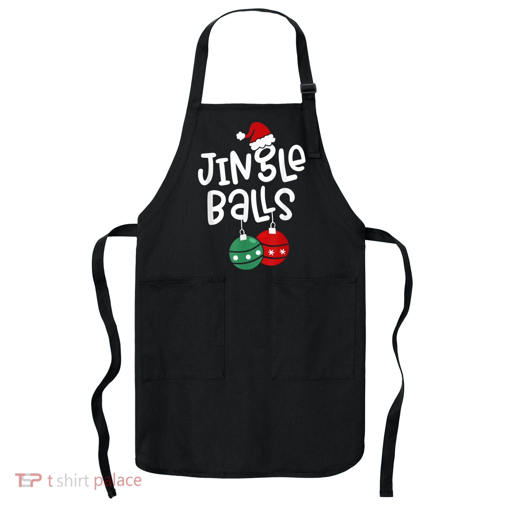 Tinsel Tits And Jingle Balls Funny Matching Christmas Couple Apron