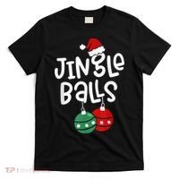 Tinsel Tits And Jingle Balls Funny Matching Christmas Couple T-Shirt thumb 0