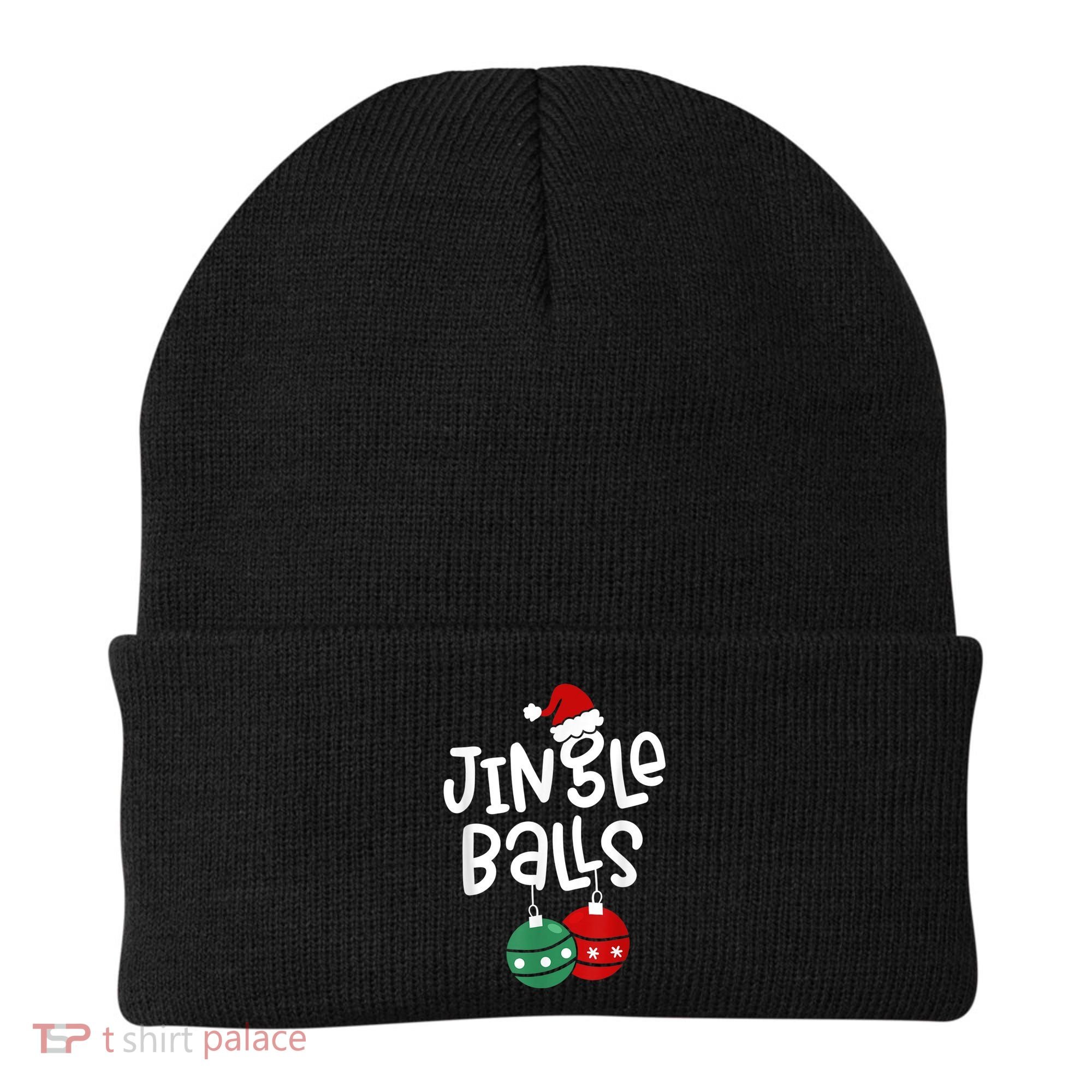 Tinsel Tits And Jingle Balls Funny Matching Christmas Couple Beanie