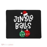 Tinsel Tits And Jingle Balls Funny Matching Christmas Couple Mousepad thumb 0