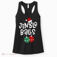 Tinsel Tits And Jingle Balls Funny Matching Christmas Couple Women's Tank Top thumb 0