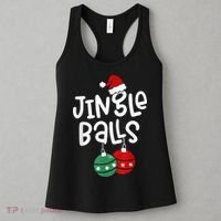Tinsel Tits And Jingle Balls Funny Matching Christmas Couple Women's Tank Top thumb 3