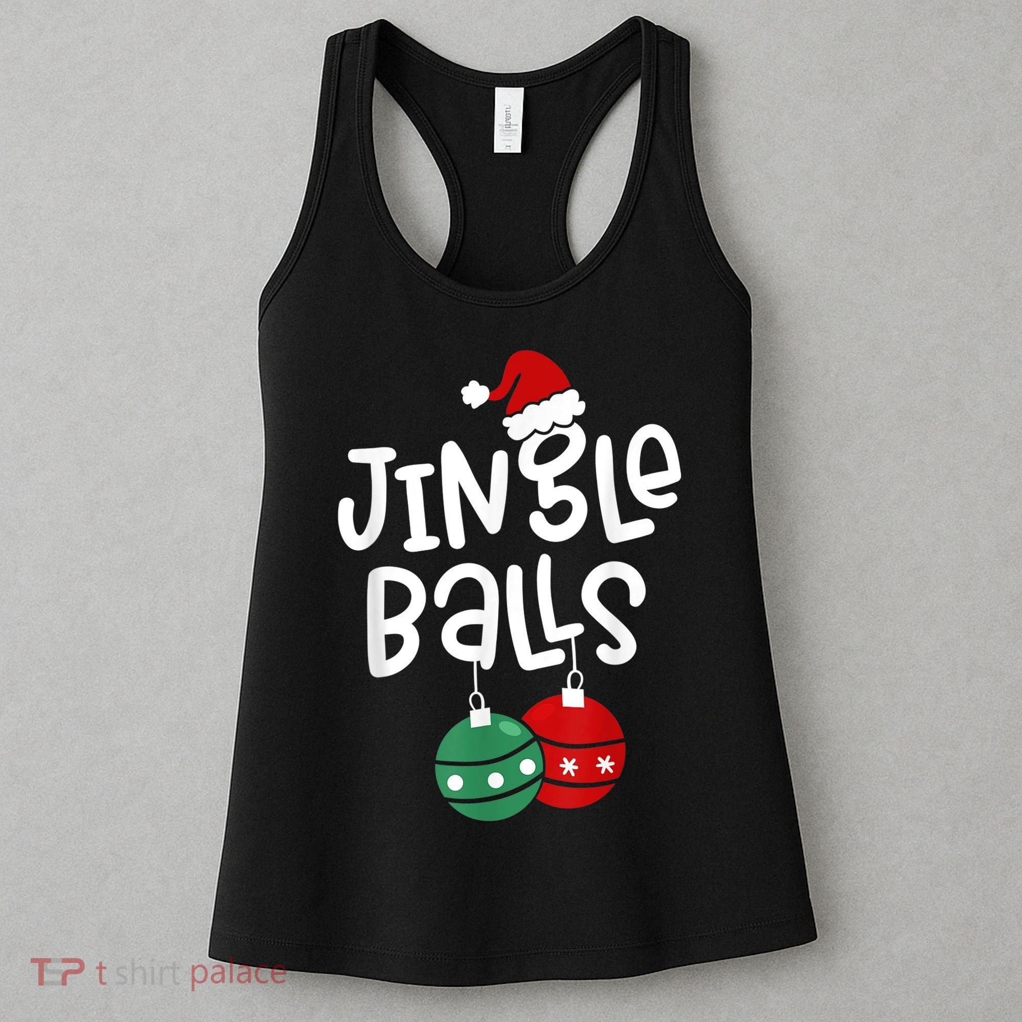 Tinsel Tits And Jingle Balls Funny Matching Christmas Couple Women's Tank Top