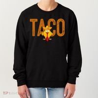 Taco Trump Always Chickens Out Funny Trendy Women's Sweatshirt thumb 0