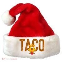 Taco Trump Always Chickens Out Funny Trendy Santa Hat thumb 0