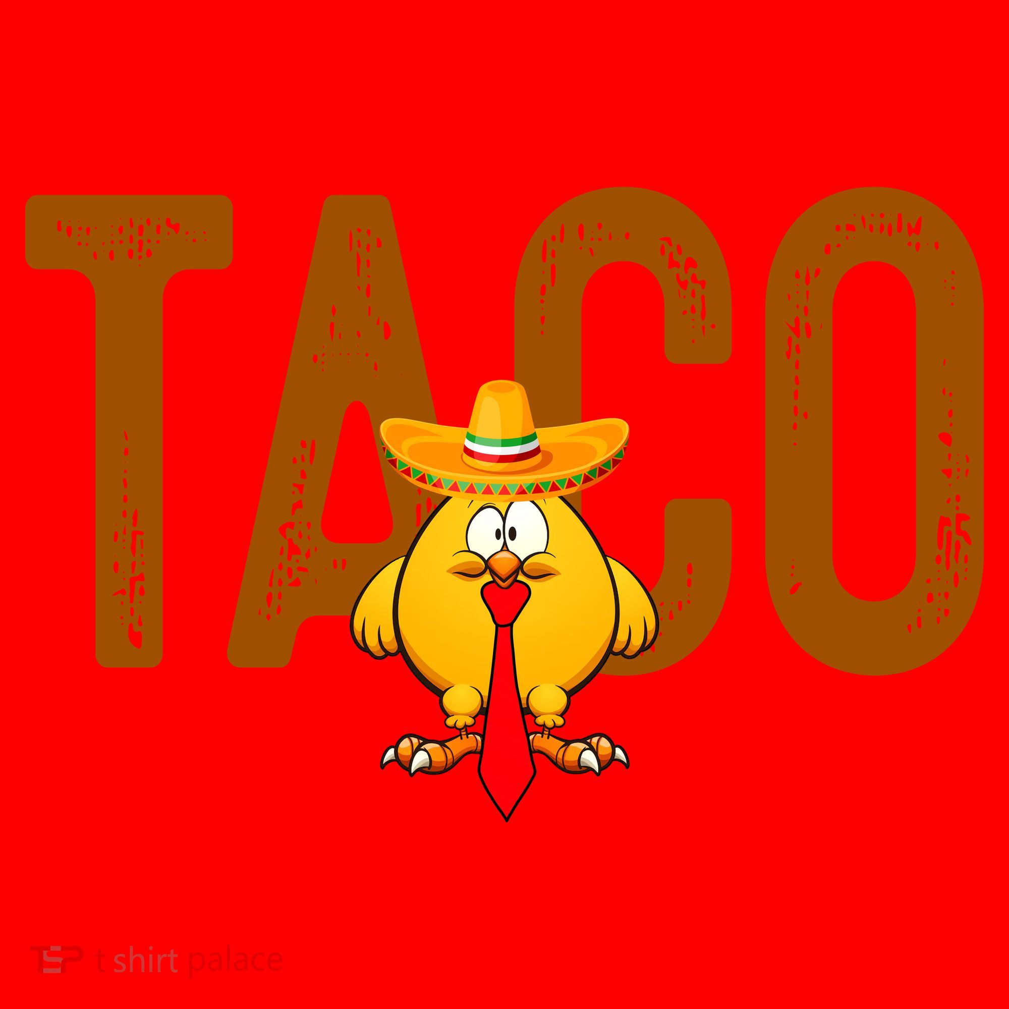 Taco Trump Always Chickens Out Funny Trendy Santa Hat