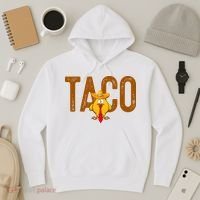 Taco Trump Always Chickens Out Funny Trendy Hoodie thumb 3