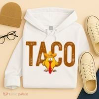 Taco Trump Always Chickens Out Funny Trendy Hoodie thumb 4