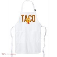 Taco Trump Always Chickens Out Funny Trendy Apron thumb 0