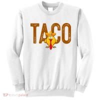 Taco Trump Always Chickens Out Funny Trendy Sweatshirt thumb 0