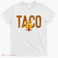 Taco Trump Always Chickens Out Funny Trendy T-Shirt thumb 0