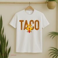 Taco Trump Always Chickens Out Funny Trendy T-Shirt thumb 2