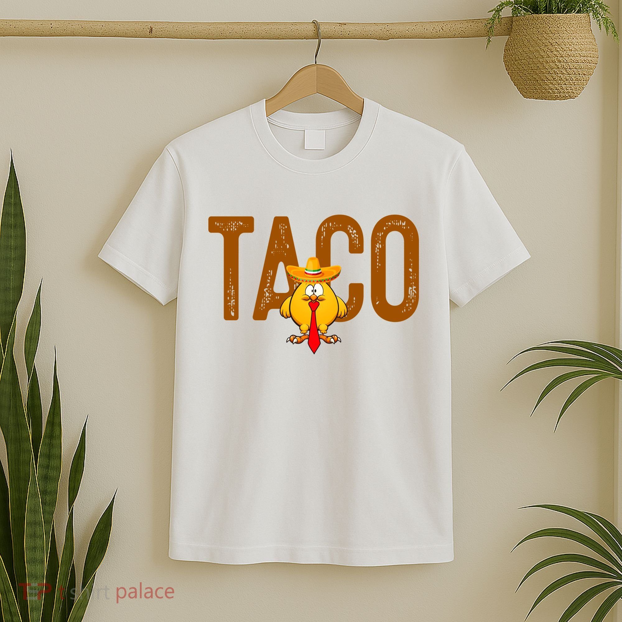 Taco Trump Always Chickens Out Funny Trendy T-Shirt