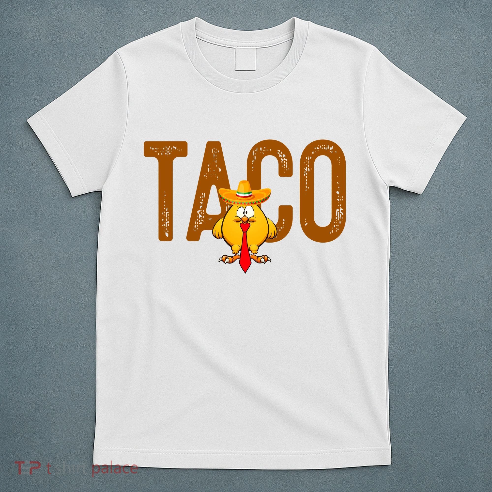 Taco Trump Always Chickens Out Funny Trendy T-Shirt