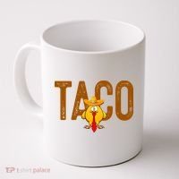 Taco Trump Always Chickens Out Funny Trendy Coffee Mug thumb 0