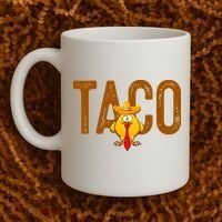 Taco Trump Always Chickens Out Funny Trendy Coffee Mug thumb 2