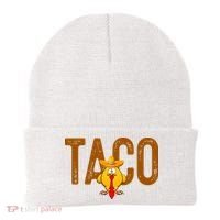 Taco Trump Always Chickens Out Funny Trendy Beanie thumb 0