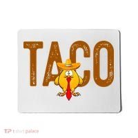 Taco Trump Always Chickens Out Funny Trendy Mousepad thumb 0