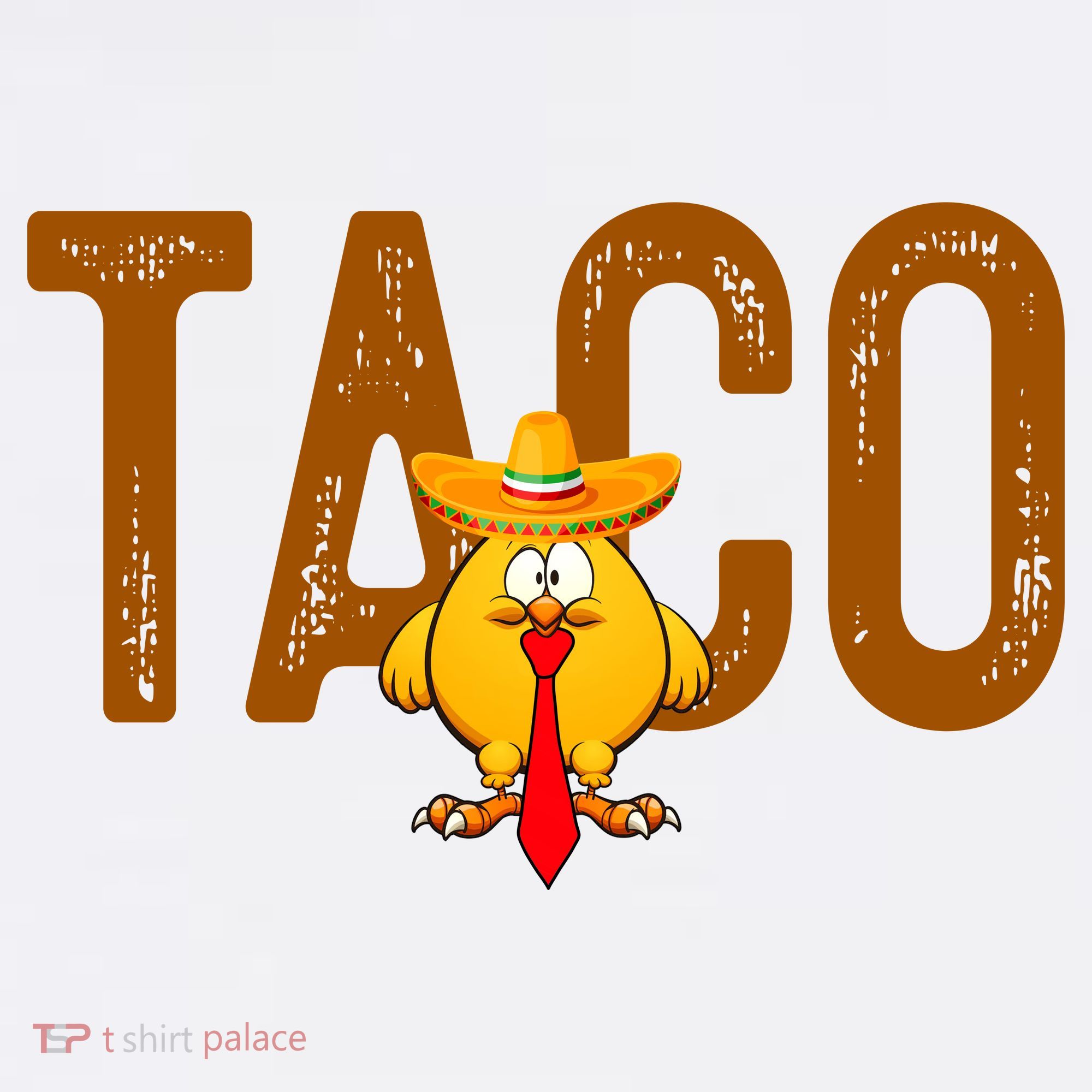 Taco Trump Always Chickens Out Funny Trendy Women's Tank Top