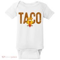 Taco Trump Always Chickens Out Funny Trendy Baby Bodysuit thumb 0