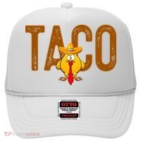 Taco Trump Always Chickens Out Funny Trendy Hat thumb 0