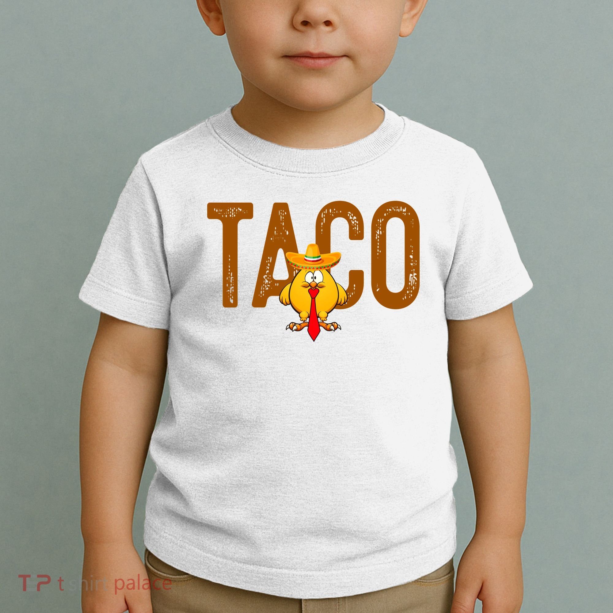 Taco Trump Always Chickens Out Funny Trendy Toddler T-Shirt