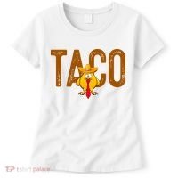 Taco Trump Always Chickens Out Funny Trendy Women's T-Shirt thumb 0