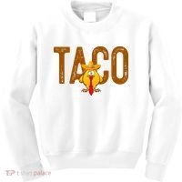 Taco Trump Always Chickens Out Funny Trendy Kids Sweatshirt thumb 0