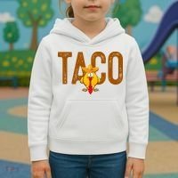 Taco Trump Always Chickens Out Funny Trendy Kids Hoodie thumb 3