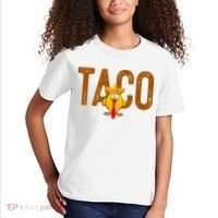 Taco Trump Always Chickens Out Funny Trendy Kids T-Shirt thumb 2