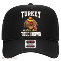 Thanksgiving Turkey And Touchdowns Retro Football Hat thumb 0