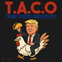 Taco Trump Always Chickens Out Riding A Chicken Toddler Hoodie thumb 2