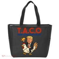Taco Trump Always Chickens Out Riding A Chicken Tote Bag thumb 0