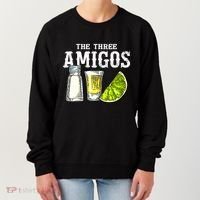 The Three Amigos Lime Salt Tequila Funny Cinco De Mayo Gifts Women's Sweatshirt thumb 0