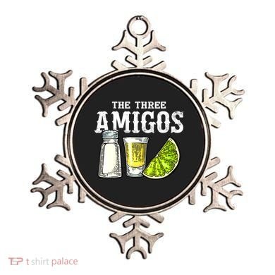 The Three Amigos Lime Salt Tequila Funny Cinco De Mayo Gifts Ornament