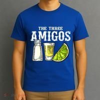 The Three Amigos Lime Salt Tequila Funny Cinco De Mayo Gifts T-Shirt thumb 3