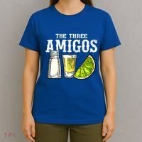 The Three Amigos Lime Salt Tequila Funny Cinco De Mayo Gifts T-Shirt thumb 4