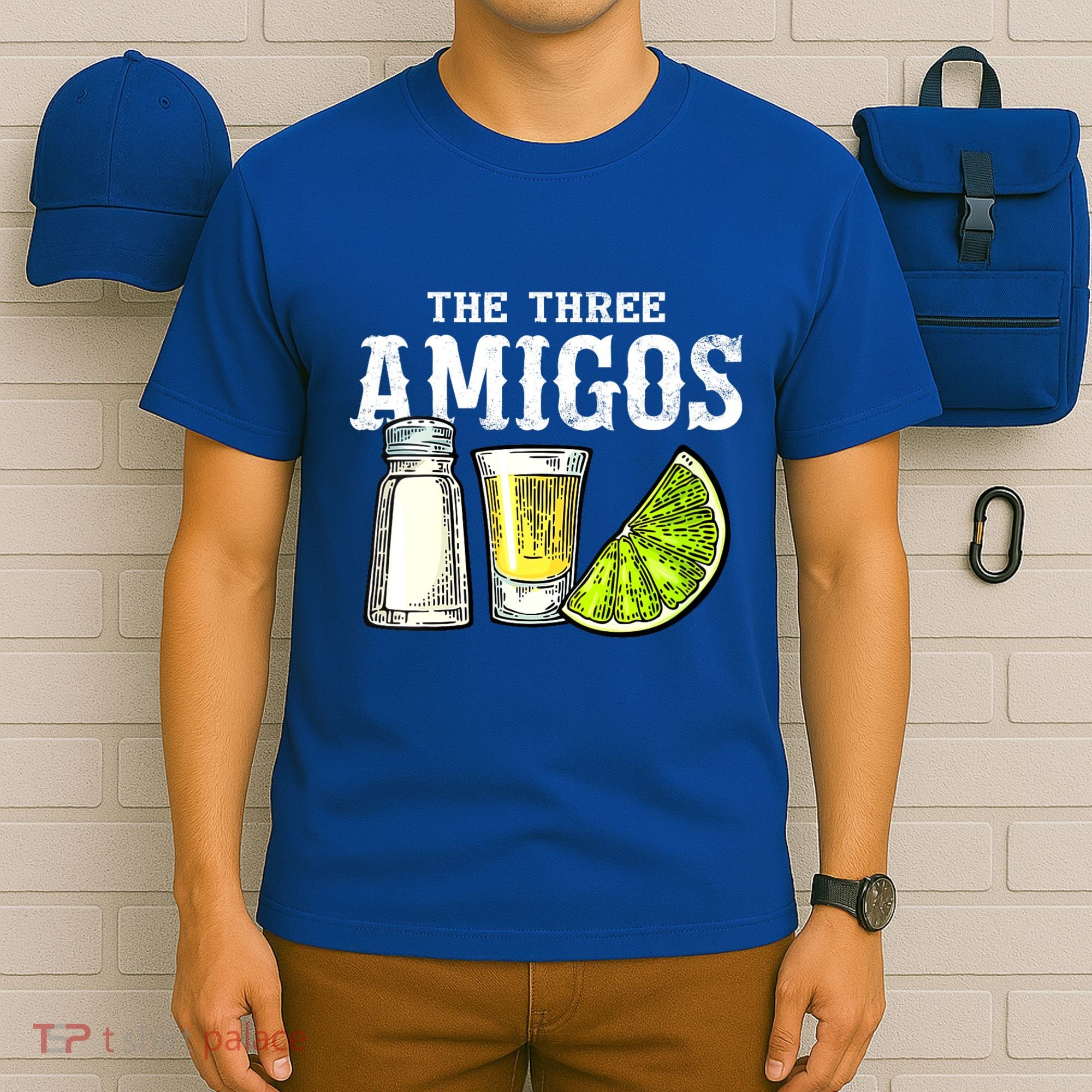 The Three Amigos Lime Salt Tequila Funny Cinco De Mayo Gifts T-Shirt