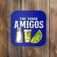 The Three Amigos Lime Salt Tequila Funny Cinco De Mayo Gifts Coaster thumb 0