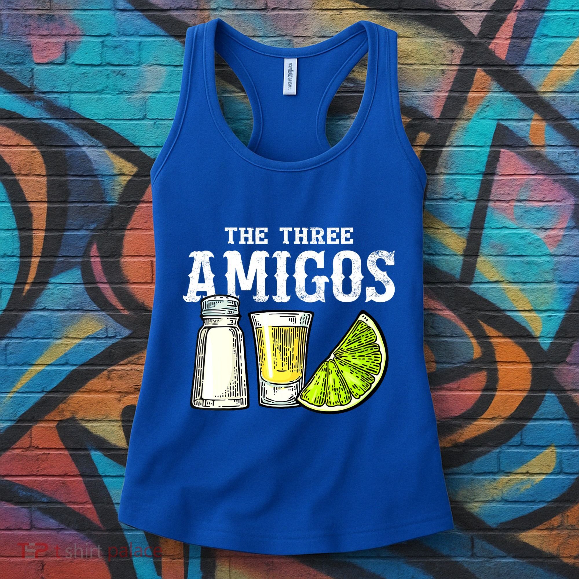 The Three Amigos Lime Salt Tequila Funny Cinco De Mayo Gifts Women's Tank Top