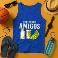 The Three Amigos Lime Salt Tequila Funny Cinco De Mayo Gifts Tank Top thumb 4