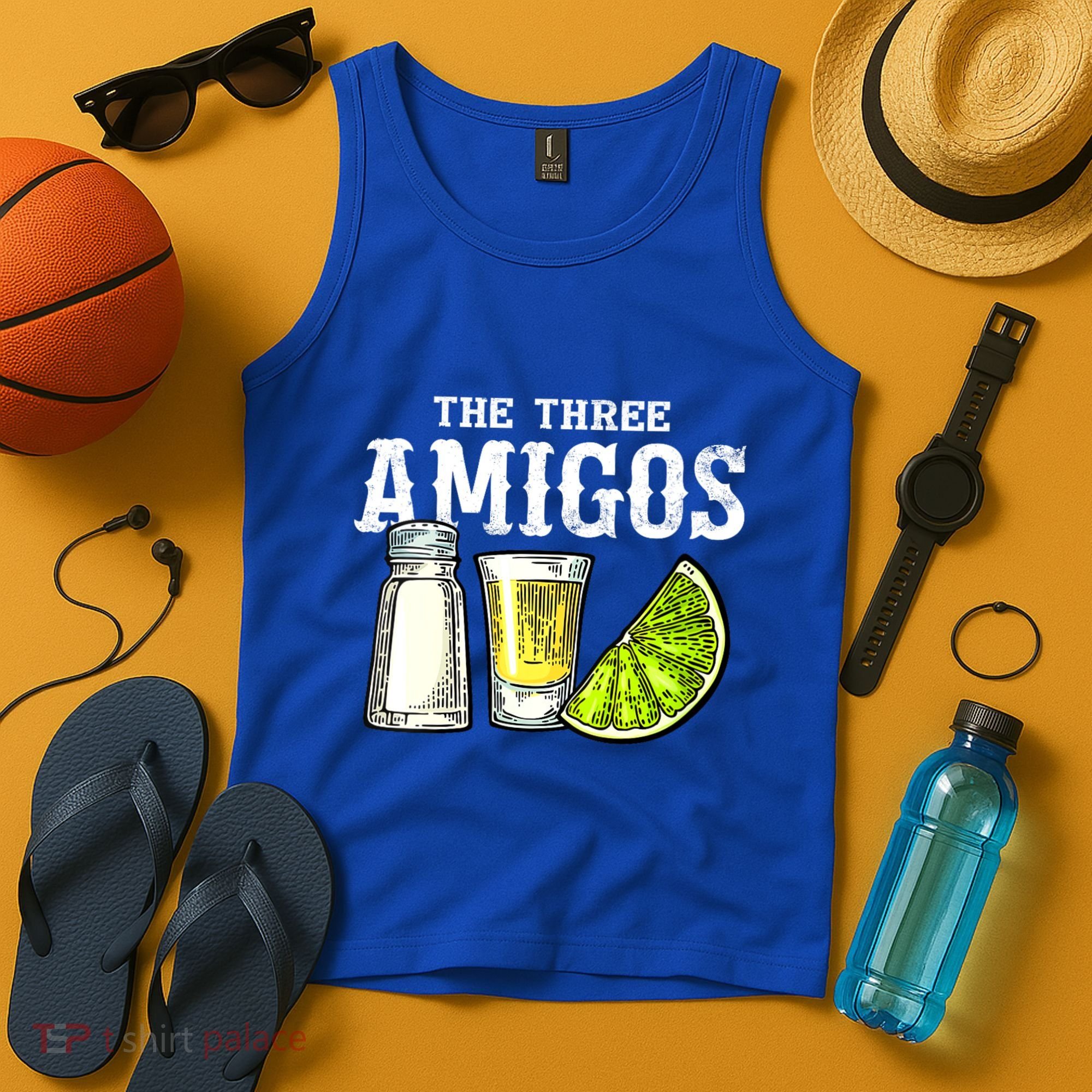 The Three Amigos Lime Salt Tequila Funny Cinco De Mayo Gifts Tank Top