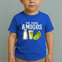 The Three Amigos Lime Salt Tequila Funny Cinco De Mayo Gifts Toddler T-Shirt thumb 2