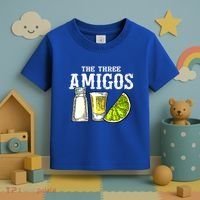 The Three Amigos Lime Salt Tequila Funny Cinco De Mayo Gifts Toddler T-Shirt thumb 3