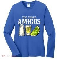 The Three Amigos Lime Salt Tequila Funny Cinco De Mayo Gifts Women's Long Sleeve Shirt thumb 0